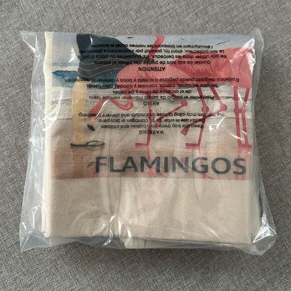 Just a Girl Who Loves Flamingos Canvas Tote - Picture 3 of 3